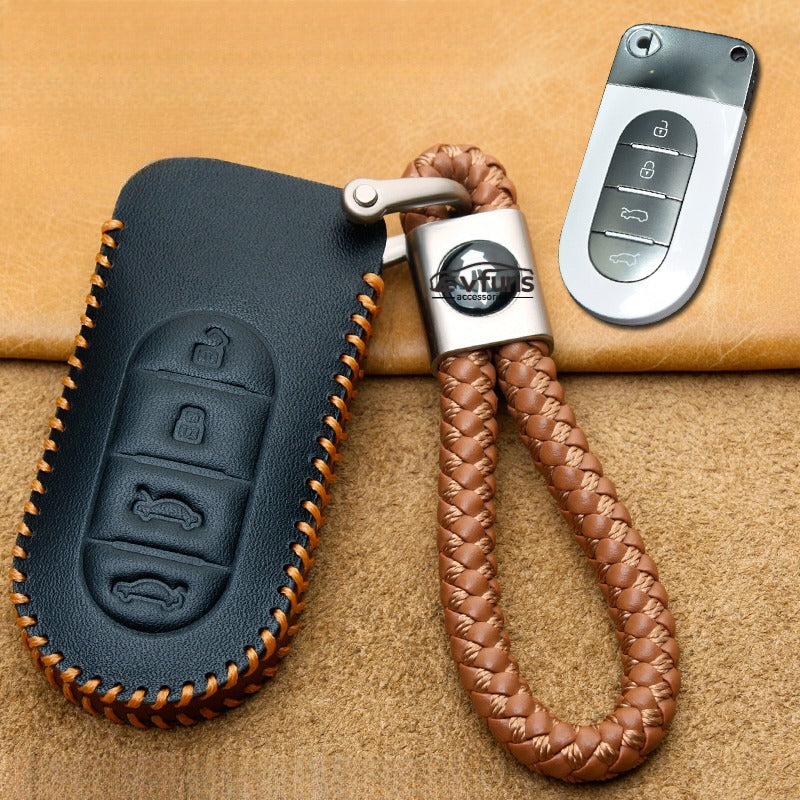 The genuine leather key case is suitable for Smart#5