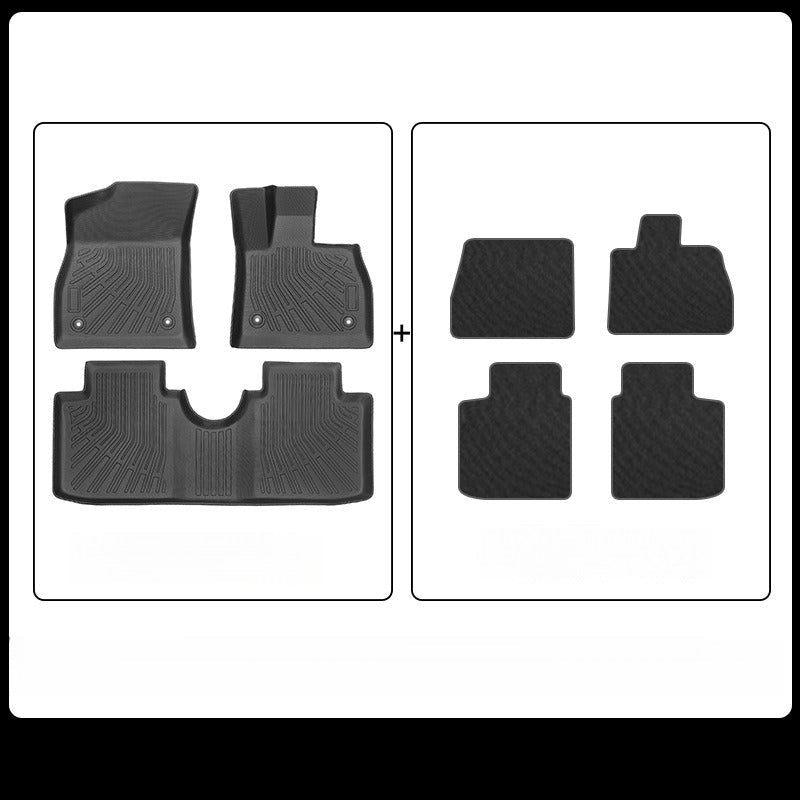TPE Floor Mats & Trunk Mat Set for 2025 Smart #5 (Right-Hand Drive).