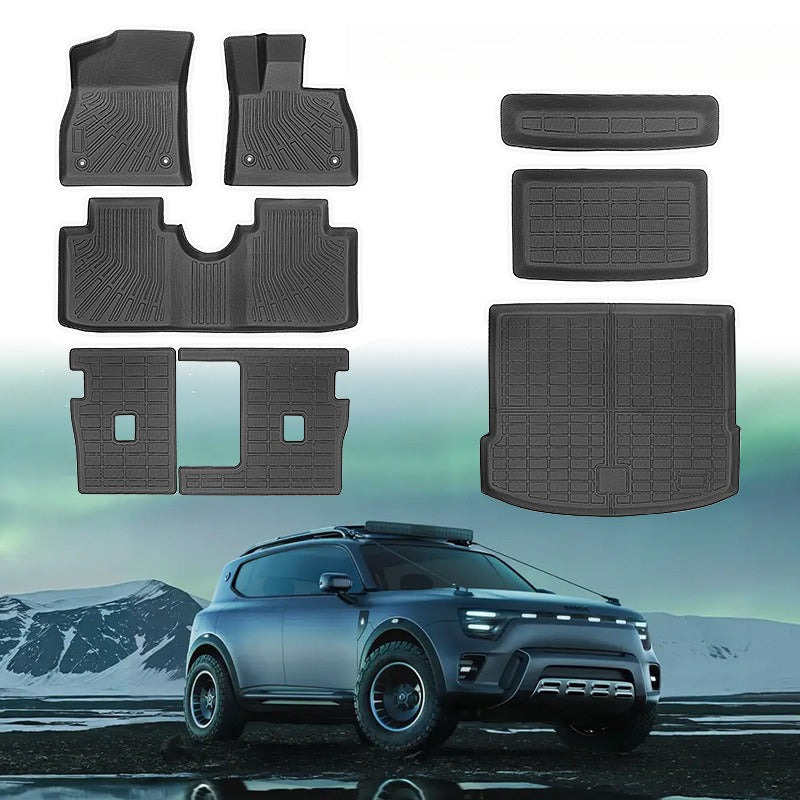 TPE Floor Mats & Trunk Mat Set for 2025 Smart #5 (Right-Hand Drive).