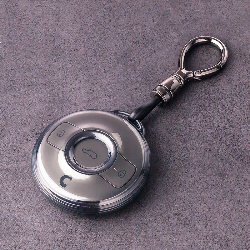 Translucent Black Soft Silicone Key Cover for Smart #1 #3.