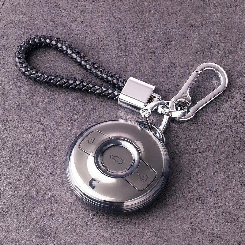 Translucent Black Soft Silicone Key Cover for Smart #1 #3.