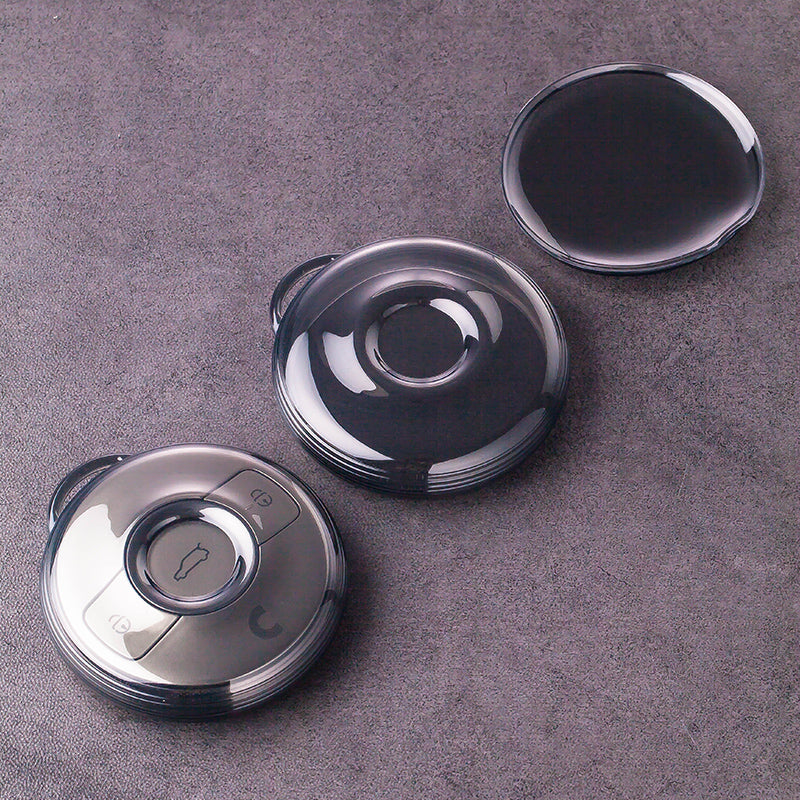 Translucent Black Soft Silicone Key Cover for Smart #1 #3.