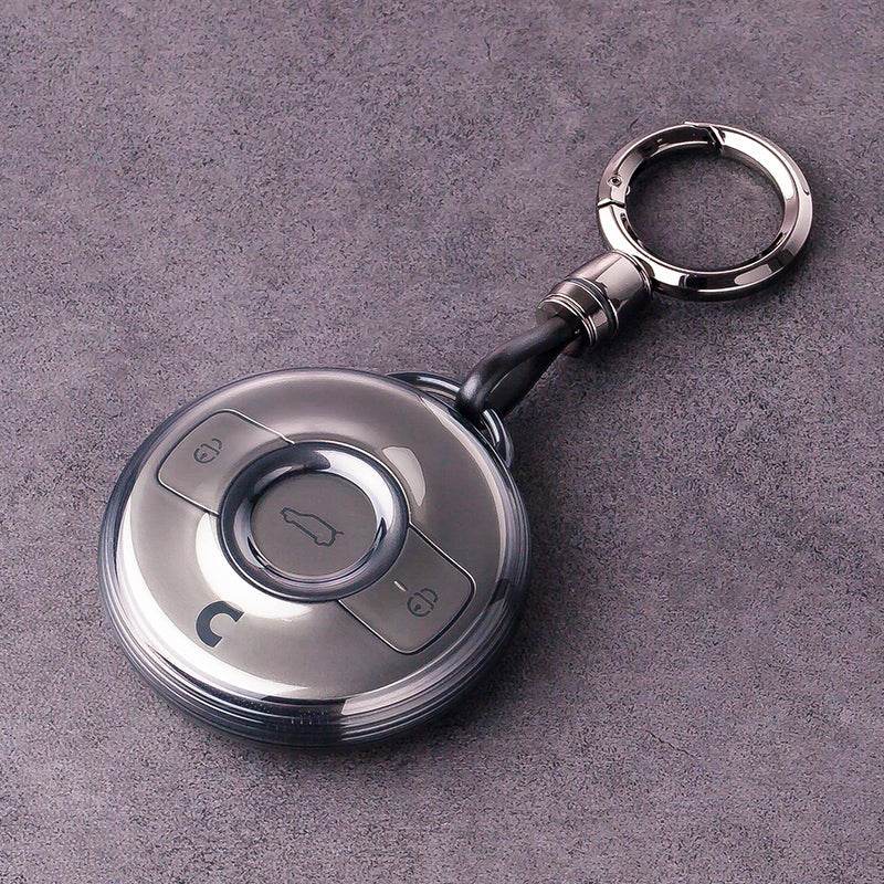 Translucent Black Soft Silicone Key Cover for Smart #1 #3.