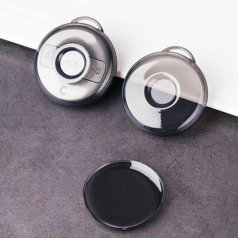 Translucent Black Soft Silicone Key Cover for Smart #1 #3.