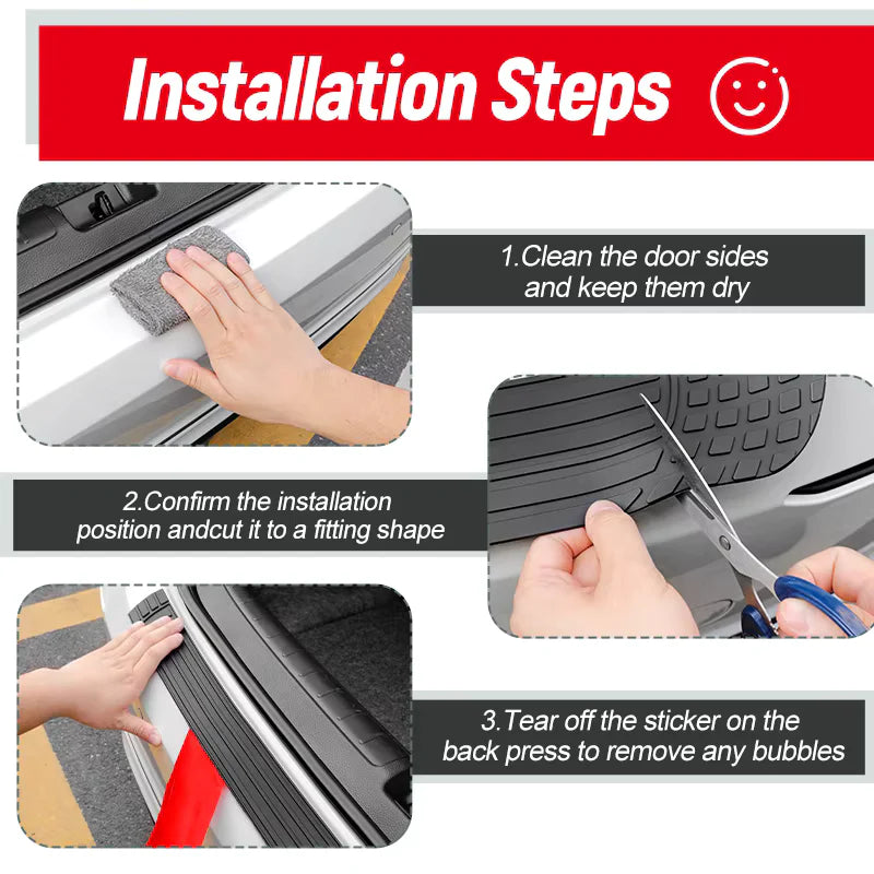 Universal Trunk Bumper Guard & Door Sill Protector.