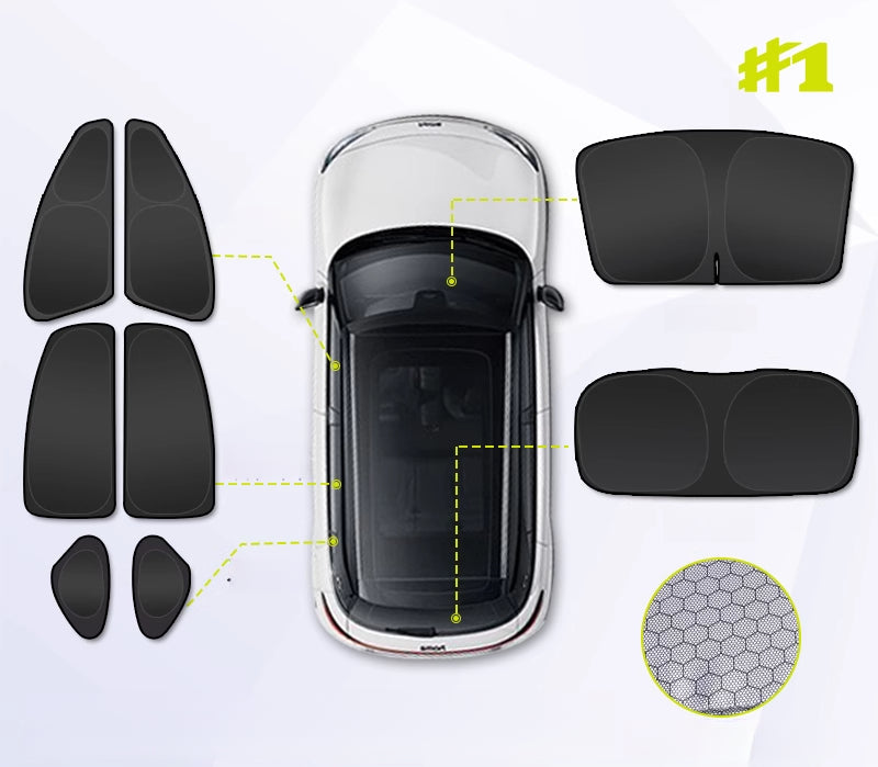 Window Sunshades For Smart#1 #3