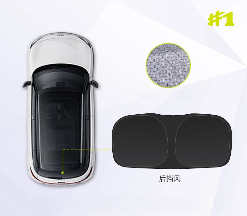 Window Sunshades For Smart#1 #3