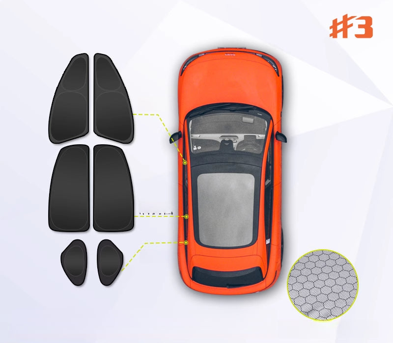 Window Sunshades For Smart#1 #3