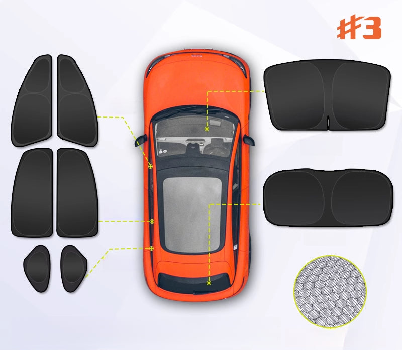 Window Sunshades For Smart#1 #3