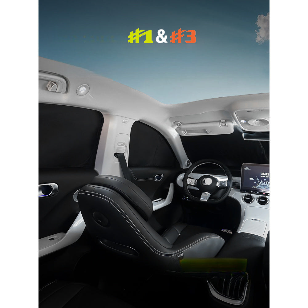 Window Sunshades For Smart#1 #3