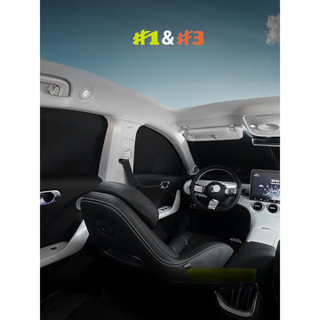 Window Sunshades For Smart#1 #3