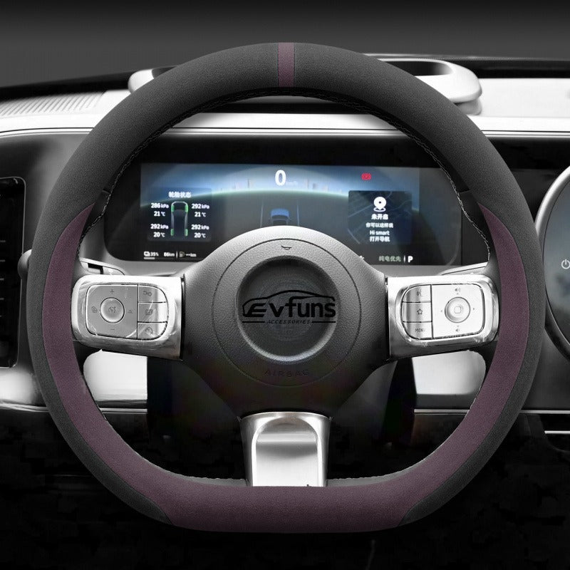 Winter Suede Steering Wheel Cover For Smart.