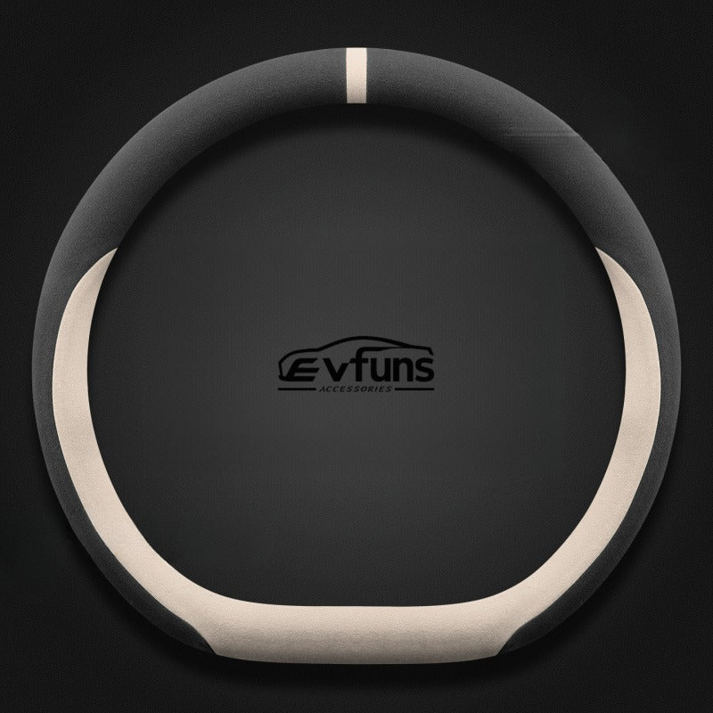 Winter Suede Steering Wheel Cover For Smart.