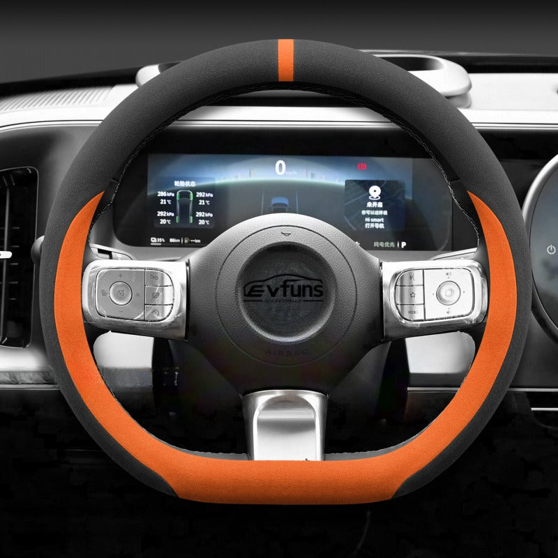 Winter Suede Steering Wheel Cover For Smart.