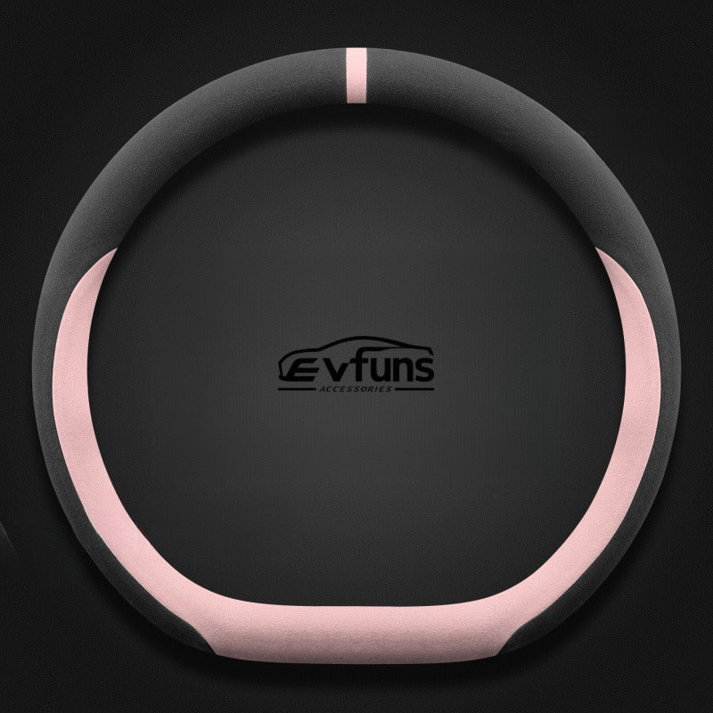 Winter Suede Steering Wheel Cover For Smart.