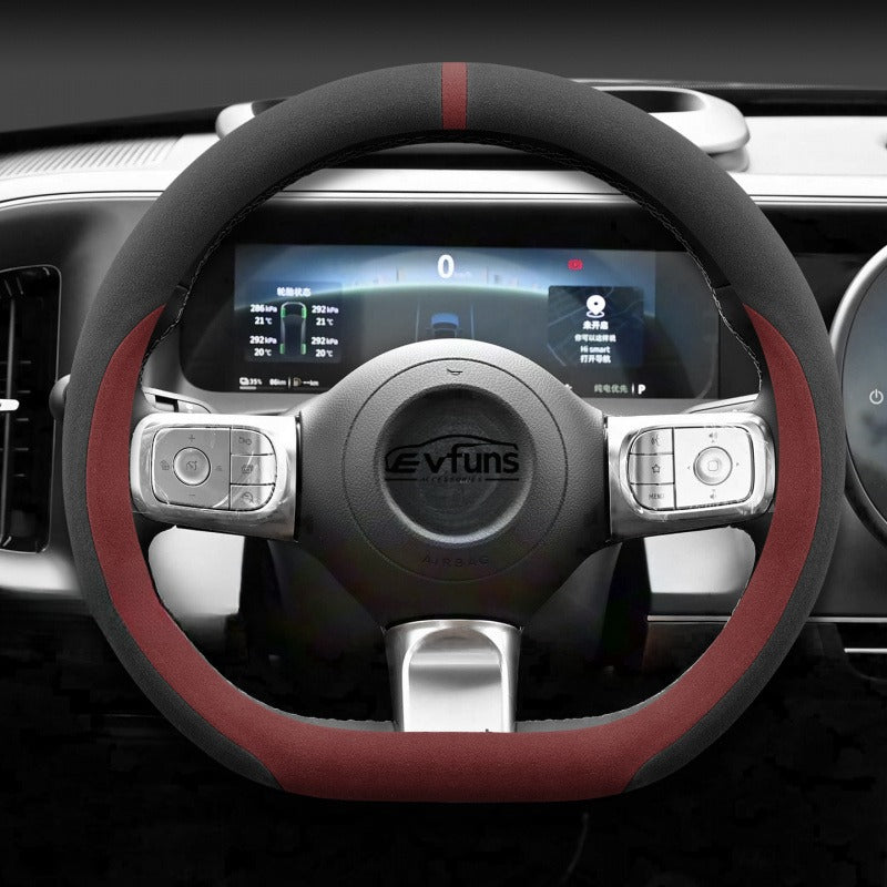 Winter Suede Steering Wheel Cover For Smart.