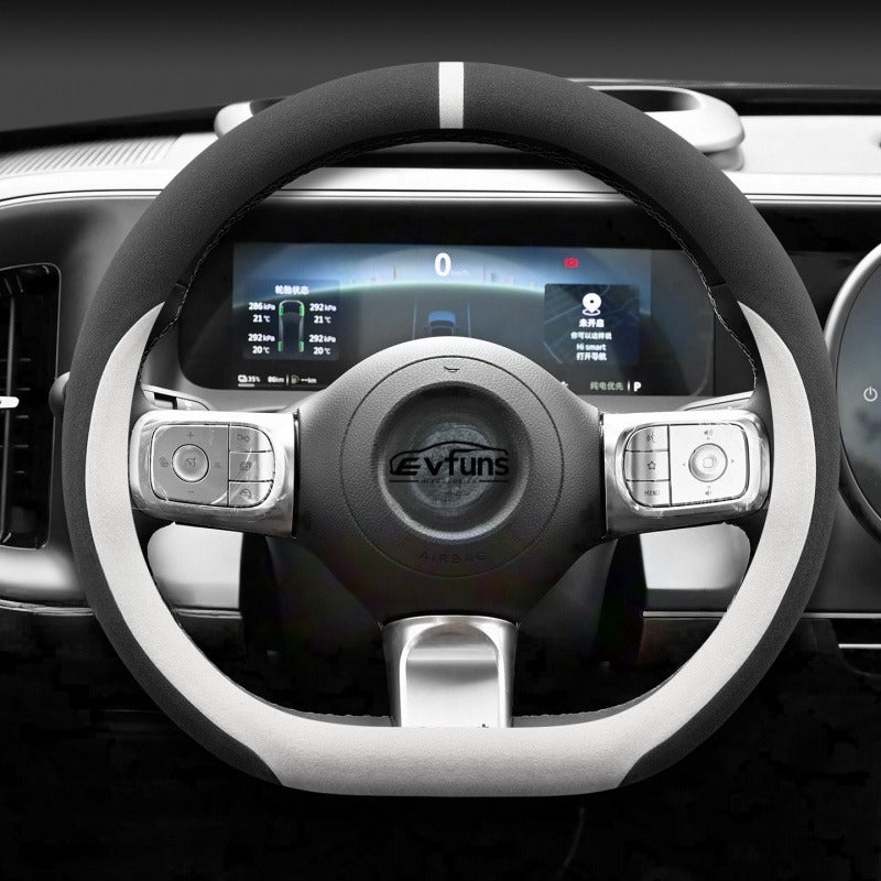 Winter Suede Steering Wheel Cover For Smart.
